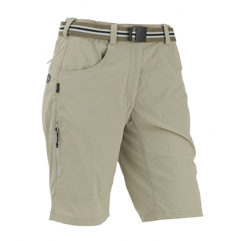 Maul Wanderhose Rhön II kurz UV-Schutz beige Damen