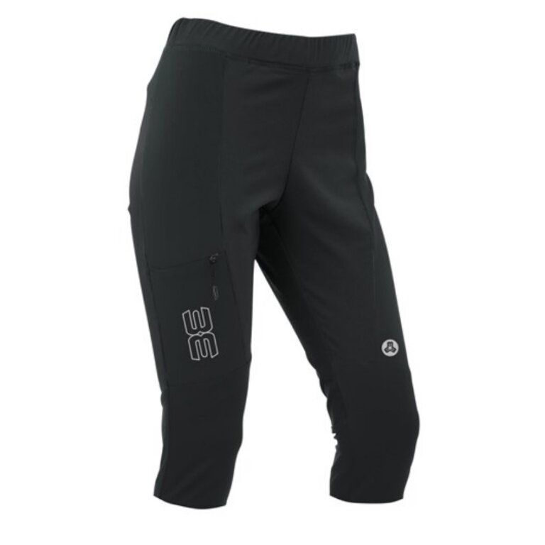 Maul Wanderhose 3/4 Capri Simssee Hybrid (elastisch, atmungsaktiv, schnelltrocknend) schwarz Damen