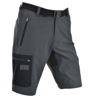 Maul Wanderhose Doldenhorn XT Bermuda (strapazierfähig, elastisch) kurz dunkelgrau/schwarz Herren