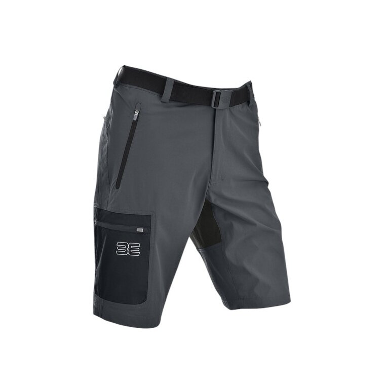 Maul Wanderhose Doldenhorn XT Bermuda (strapazierfähig, elastisch) kurz dunkelgrau/schwarz Herren