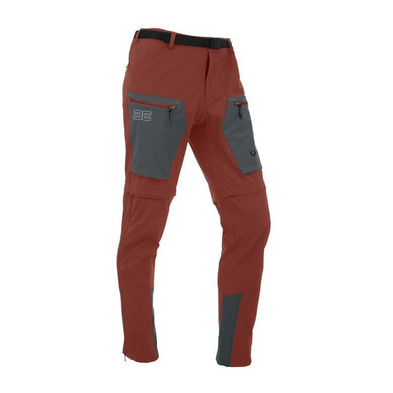 Maul Wander-Trekkinghose Eiger 2XT Zipp-Off 2023 (lange Hose und Bermudas in einem) dunkelorange Herren