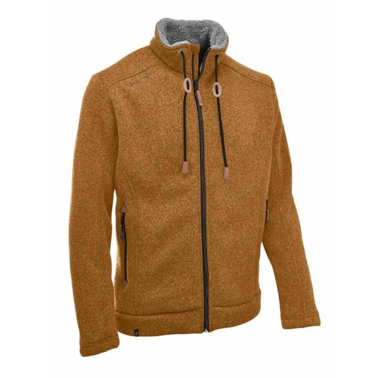 Maul Strickfleecejacke Lichtenau (wärmeisolierung, atmungsaktiv) orange/braun Herren