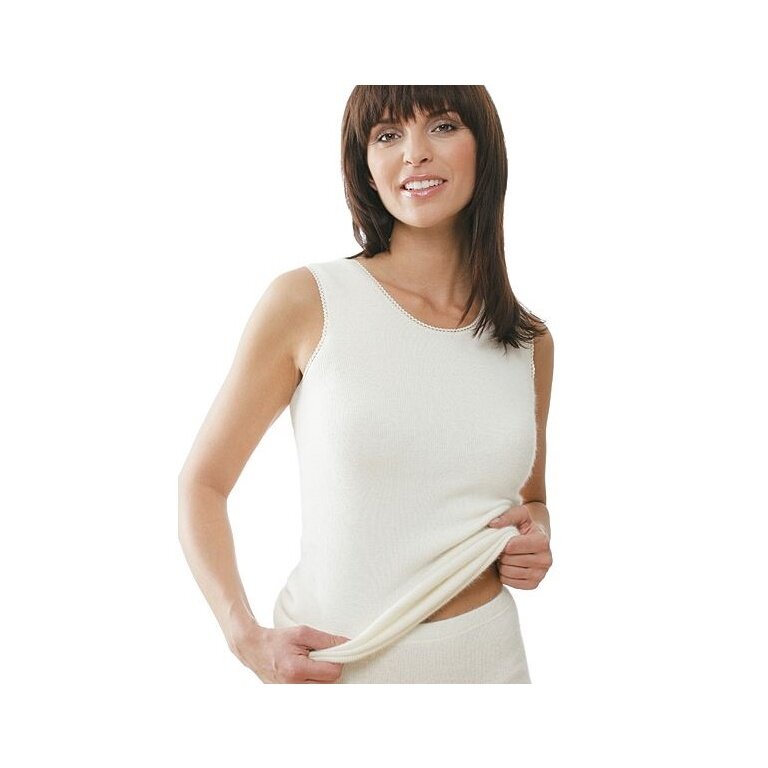 Medima Unterwäsche Unterhemd Tank Top ärmellos (100% Angora) weiss Damen (Gr. XL-XXL)