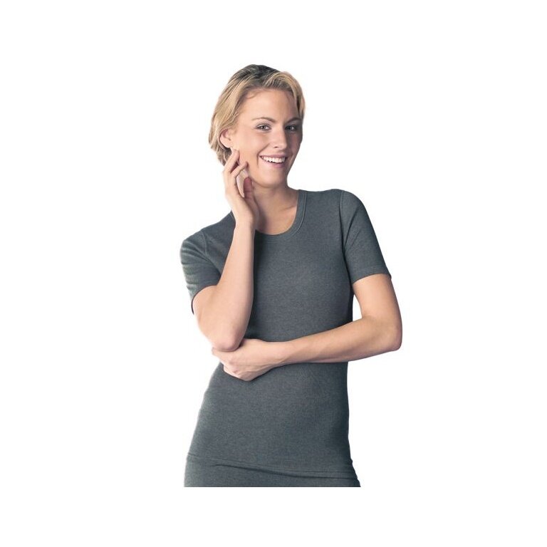 Medima Unterwäsche Shirt (Baumwolle) Kurzarm grau Damen(Gr. S-L)
