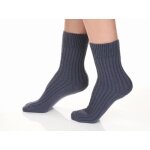 Medima Wollsocke Kuscheldinger ABS jeansblau Damem - 1 Paar