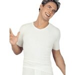 Medima Unterwäsche Tshirt (40% Angora und Wolle) kurzarm weiss Herren (Gr. M-L)