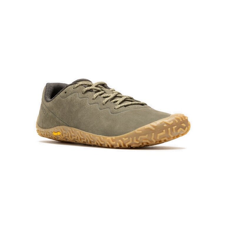 Merrell Minimal-Laufschuhe Vapor Glove 6 Leder olivegrün Herren