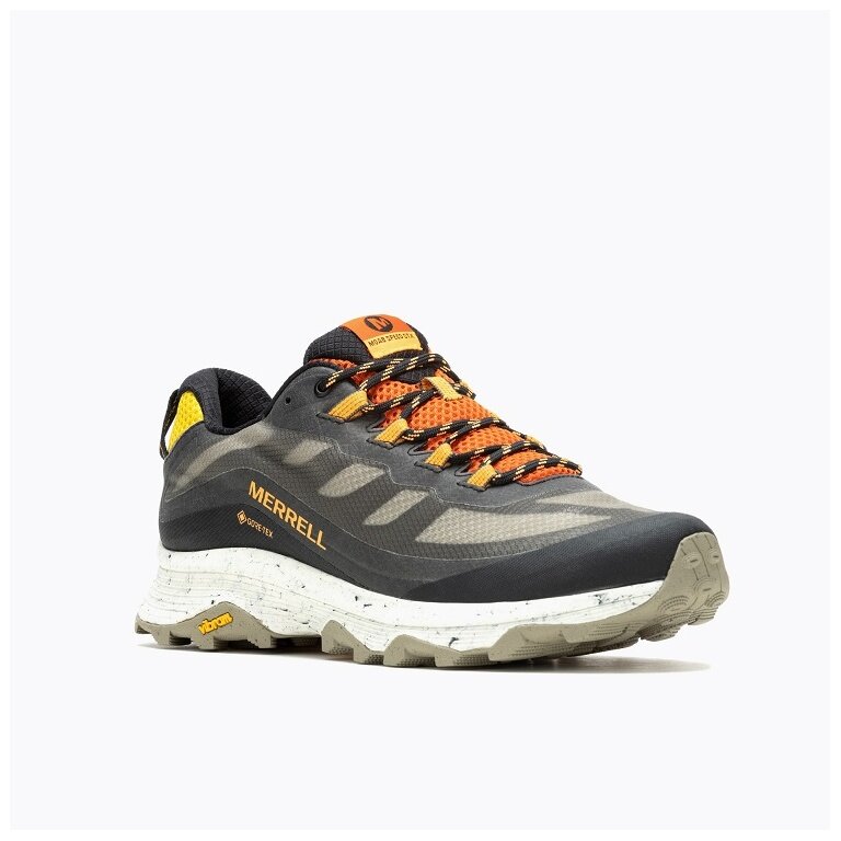 Merrell Trail-Laufschuhe Moab Speed GTX (wasserdicht) beige/schwarz Herren