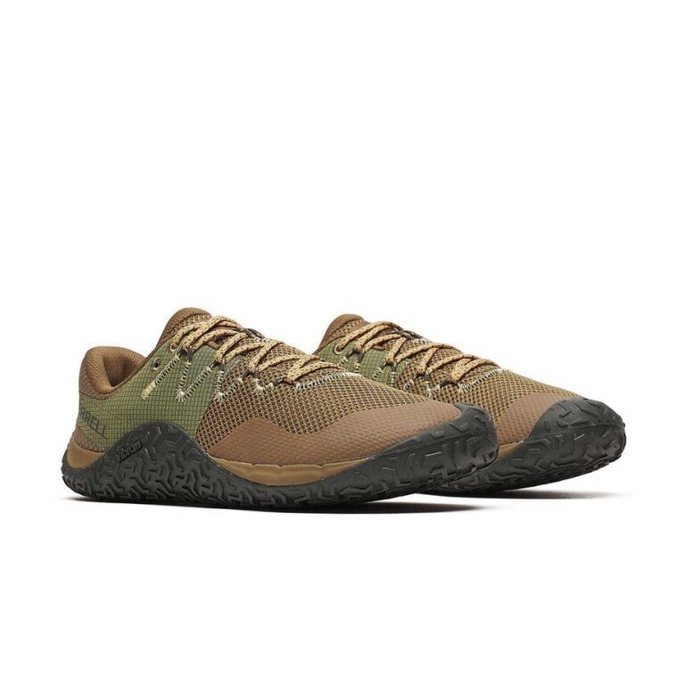 Merrell Minimal-Laufschuhe Trail Glove 7 dunkelbraun/khaki Herren