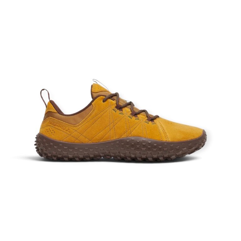 Merrell Minimal-Sneaker Wrapt (Barfussschuhe, Leder) 2026 gelb/braun Herren