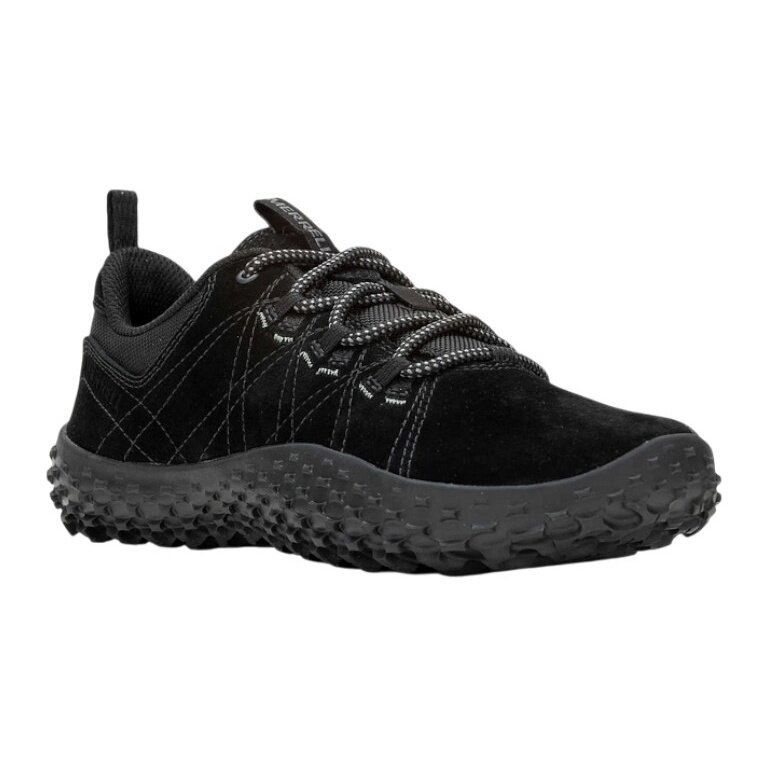 Merrell Sneaker Wrapt Mid WP (Minimal-Laufschuhe, Leder, wasserdicht) schwarz Damen
