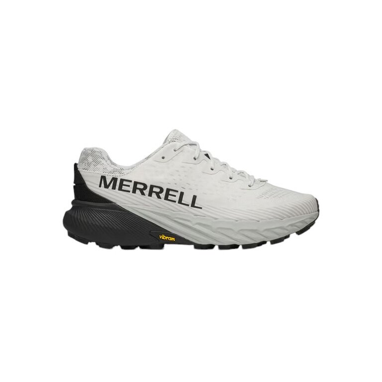 Merrell Trail-Laufschuhe Agility Peak 5 (angenehmer Tragekomfort, Rock Plate) weiss/schwarz Herren