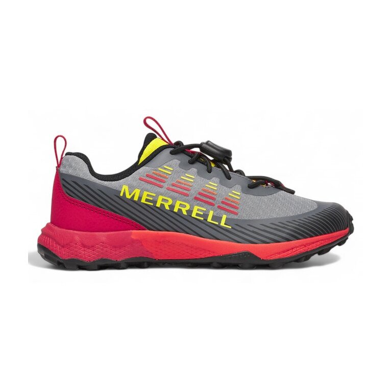 Merrell Wanderschuhe Agility Peak (All-Terrain, Schnellschnürsystem) grau/lavarot Jungen