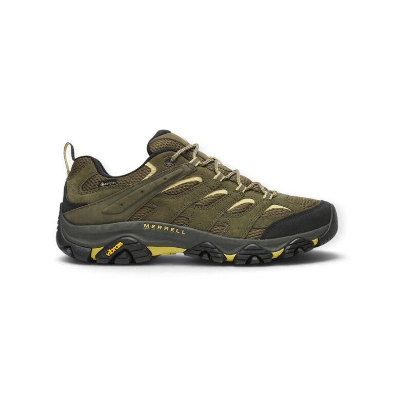 Merrell Wanderschuhe Moab 3 GTX (wasserdicht und atmungsaktiv) olivgrün Herren