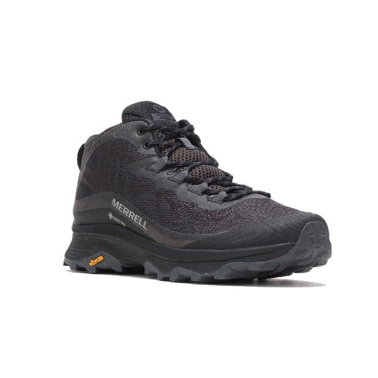 Merrell Wanderschuhe Moab Speed Mid GTX (wasserdicht) schwarz/asphaltgrau Herren