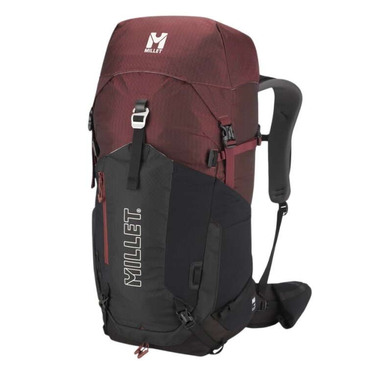 Millet Wanderrucksack Ubic 40 (für Mehrtagestouren, komfortables Tragesystem, vielseitig) 2026 schwarz/rot - 40 Liter