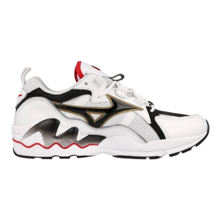 Mizuno Sneaker Wave Rider 1 OG weiss/schwarz/rot Herren