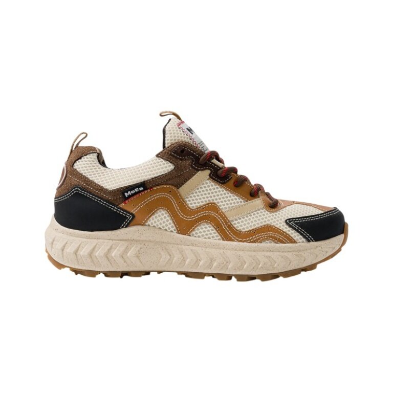 MoEa Sneaker Gen7 - Com Beige & Brown - beige/braun/navy
