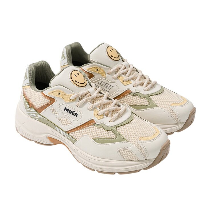MoEa Sneaker Gen8 - Smiley Nature Drop - beige/grün Damen