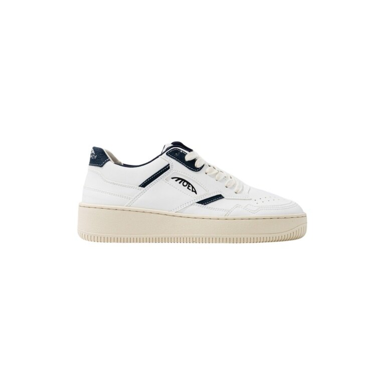 MoEa Sneaker Origin - Mushroom - weiss/blau