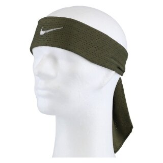 Nike Stirnband Dri Fit Terry 2022 dunkelgrün/weiss - 1 Stück