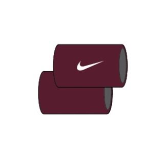 Nike Schweissband Tennis Premier Jumbo 2022 weinrot/weiss - 2 Stück