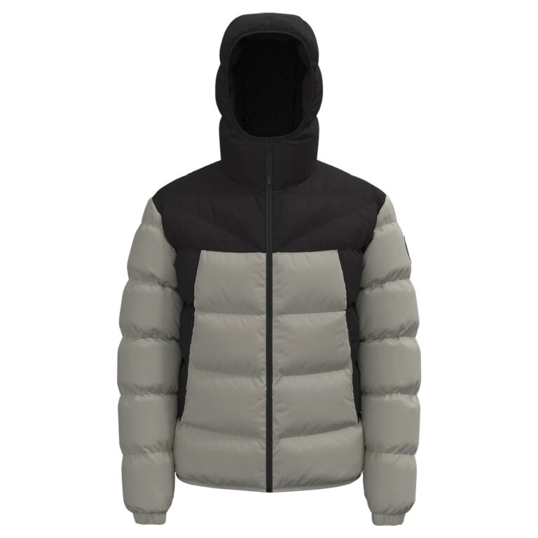 Napapijri Winter-Steppjacke Molveno mit Kapuze (Thermofibre™ Isolierung) grau/schwarz Herren