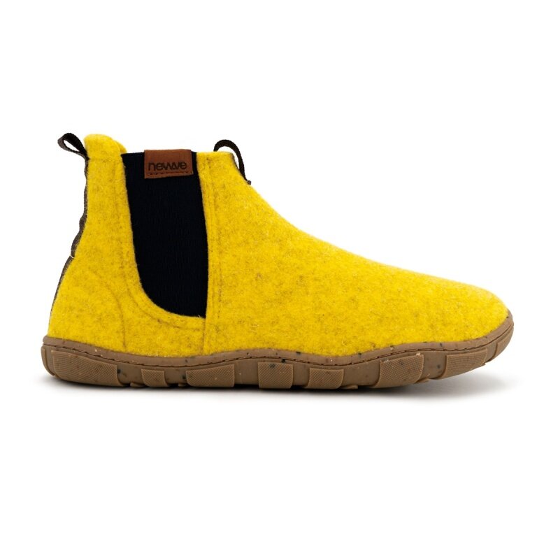 NewVe Barfussschuhe Sneaker Skyline (Filzwolle) gelb