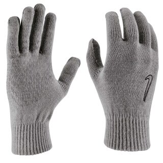 Nike Laufhandschuhe Knitted Tech und Grip 2.0 - Touch-Screen kompatibel - grau 1 Paar