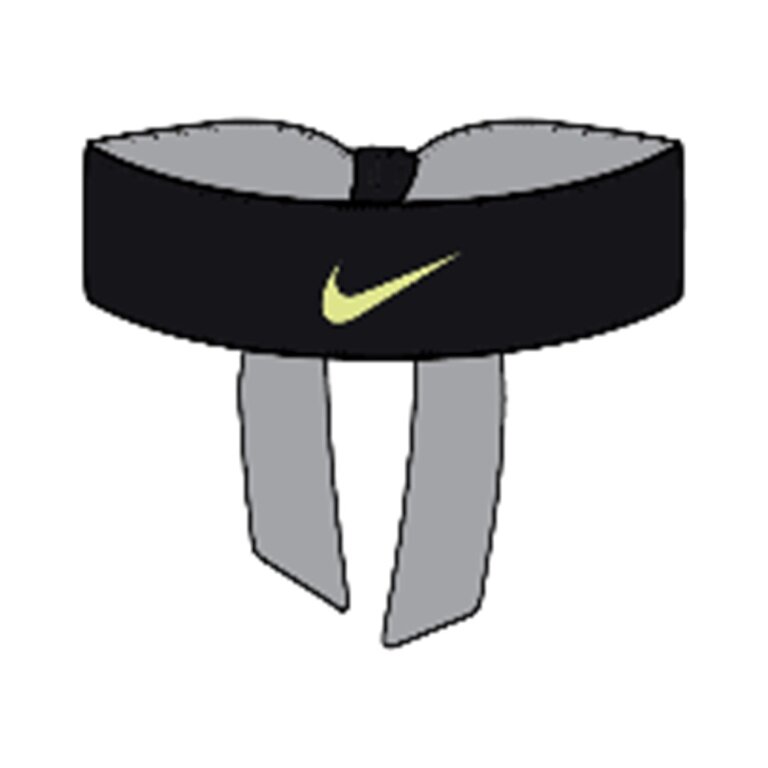 Nike Stirnband Premier Head Tie Rafael Nadal 2023 schwarz/limone - 1 Stück