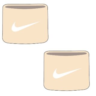 Nike Schweissband Tennis Premier Single Handgelenk 2022 beige - 2 Stück