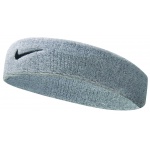 Nike Stirnband Swoosh (70% Baumwolle) grau/schwarz - 1 Stück