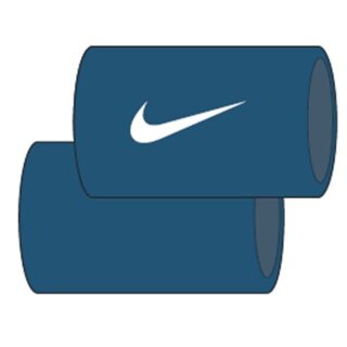 Nike Schweissband Tennis Premier Jumbo 2023 blaugrün - 2 Stück