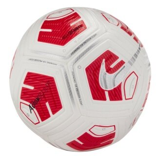 Nike Fussball - Trainingsball Strike Team (Große 5) weiss/rot/silber - 1 Ball