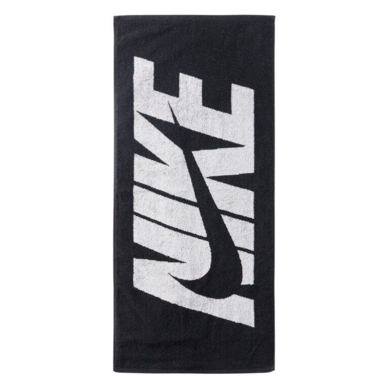 Nike Handtuch Jacquard Towel Medium Graphic (100% Baumwolle) schwarz/weiss 80x35cm