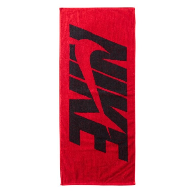 Nike Handtuch Jacquard Towel Medium Graphic (100% Baumwolle) schwarz/rot 80x35cm