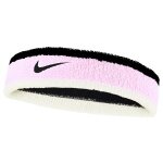 Nike Stirnband Swoosh (70% Baumwolle) pink/schwarz/weiss - 1 Stück