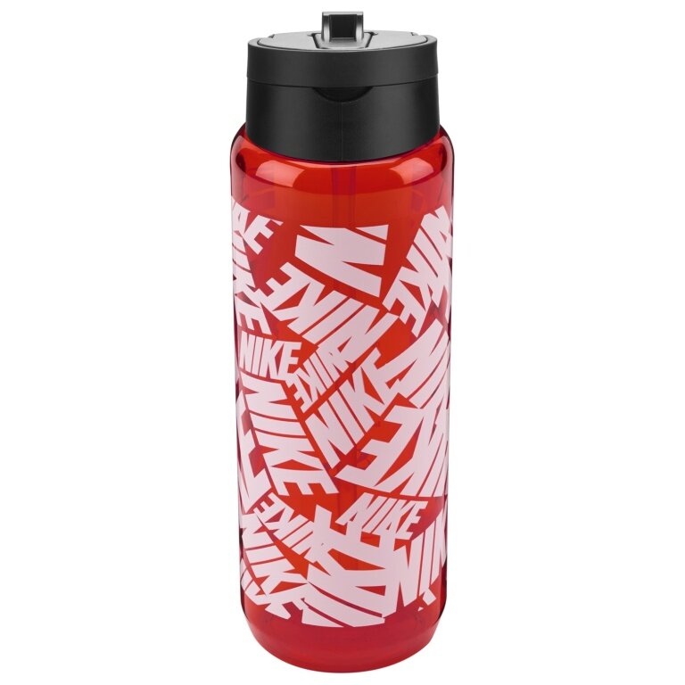 Nike Trinkflasche TR Renew Recharge Straw Bottle (mit Trinkhalm) rot/orange 700ml