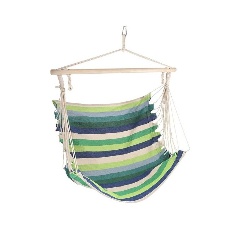 Nils Camp Hängesessel NC3106 (Holzbalken, TC-Material, max. Nutzergewicht: 120 kg) grün 102x100cm