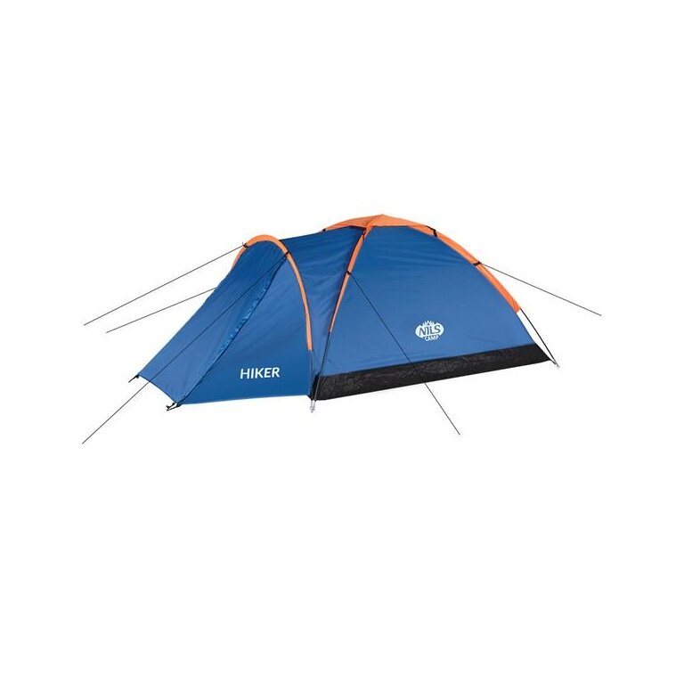 Nils Camp Campingzelt Hiker NC6010 - wasserabweisend, 1 Eingang, für 2 Personen - blau