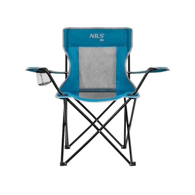 Nils Camp Campingstuhl NC3302 (Nutzergewicht max. 110 kg) grau/blau