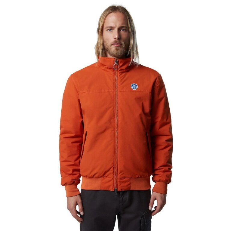 North Sails Übergangsjacke Sailor Jacket (Stehkragen, wasserdicht, winddicht) flamerot/orange Herren