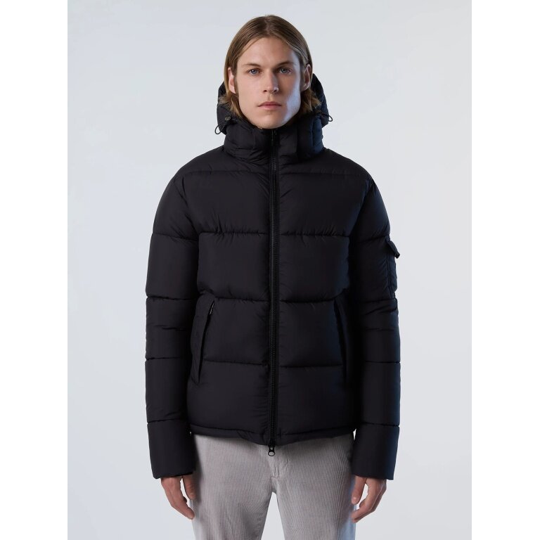 North Sails Winterjacke Beam Puffer Jacket (wasserdicht, wärmend dank Daunenfüllung) schwarz Herren