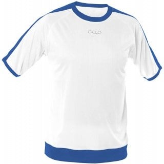 GECO Sport-Tshirt Notos (100% Polyester) weiss/blau Jungen