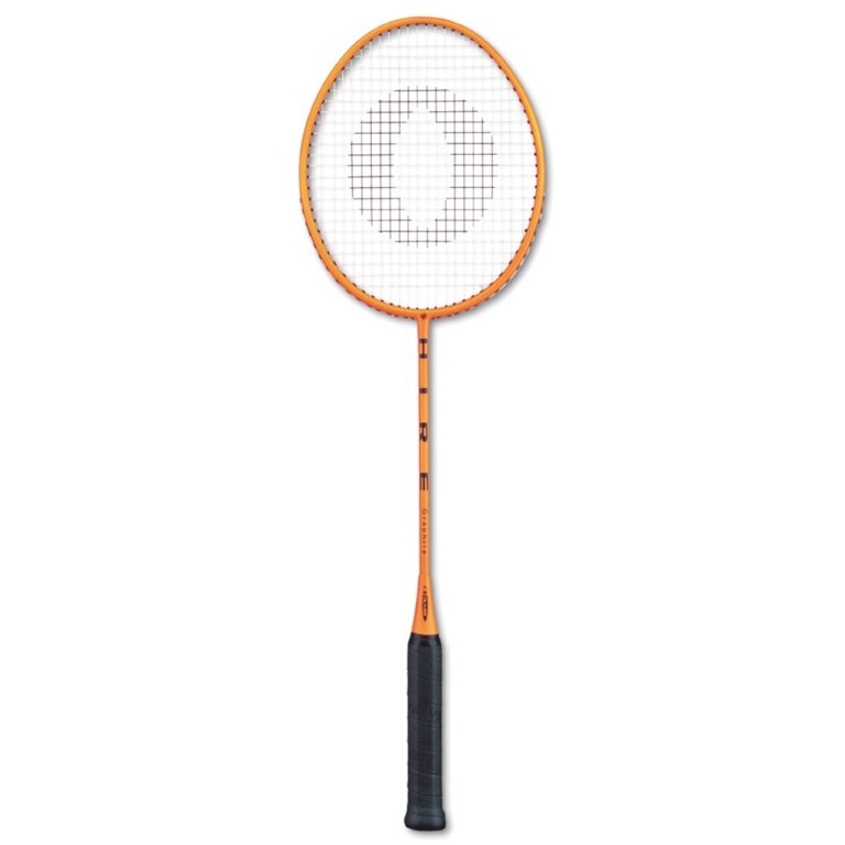 OLIVER Badmintonschläger Hire Graphite (Schulsport, Freizeit, Sportcenter) orange - besaitet -
