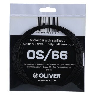 Oliver Badmintonsaite OS-66 schwarz 10m Set
