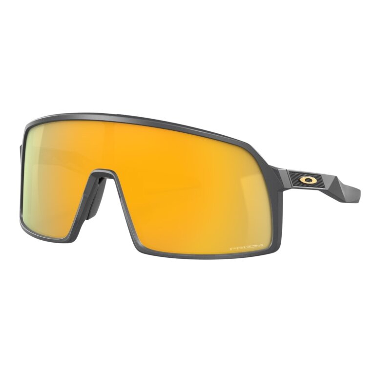 Oakley Sonnenbrille Sutro S (Glasfarbe: Prizm 24k) carbongrau matt - 1 Brille mit Hartschalenetui