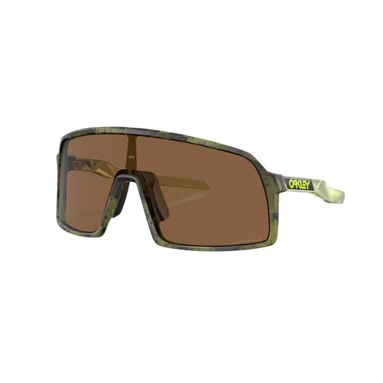 Oakley Sonnenbrille Sutro S (Glasfarbe: Prizm bronze) fern swirl grün - 1 Brille mit Hartschalenetui