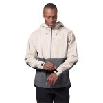 Odlo Wanderjacke Ascent 3-Lagen mit Kapuze (wasserdicht, atmungsaktiv und leicht) beige/grau Herren