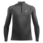 Odlo Langarmshirt Performance Warm Blackcomb (schnelltrocknend, nahtlos) Unterwäsche grau/schwarz Herren